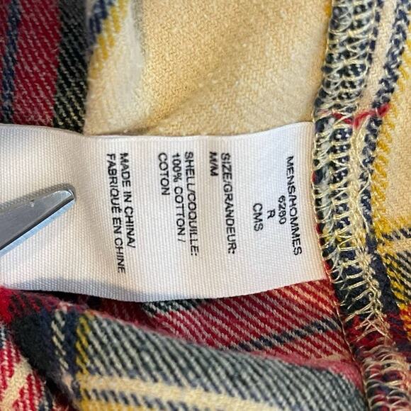 Woolrich Shirt Flannel Plaid Mens Size Medium M Long Sleeve Button Down Cotton - Picture 8 of 10